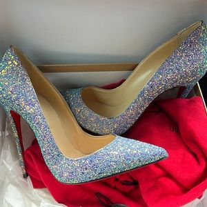 Christian Louboutin So Kate. 120mm glitter dragonfly heels. Size 39